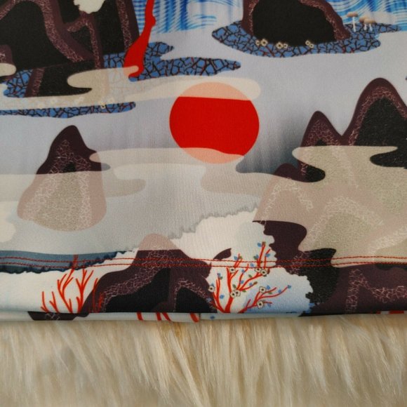 Handmade Japanese Style A-Line Colorful Skirt - Picture 4 of 10